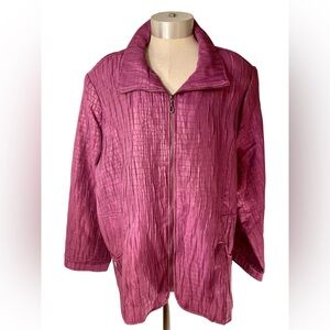N Touch Womens Zip Up Jacket  Size 24W